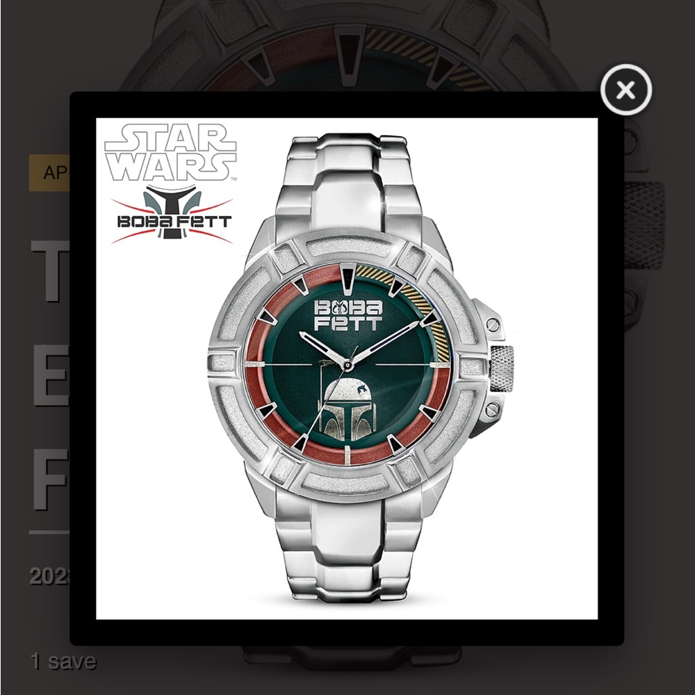Bradford Exchange Limited Star Wars Boba Fett Watch